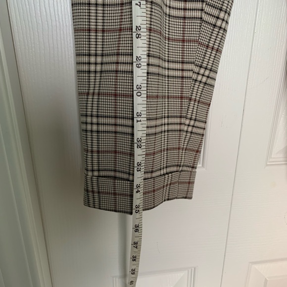 Top Man Plaid Straight Leg Dress Pants (unisex) - Picture 11 of 12